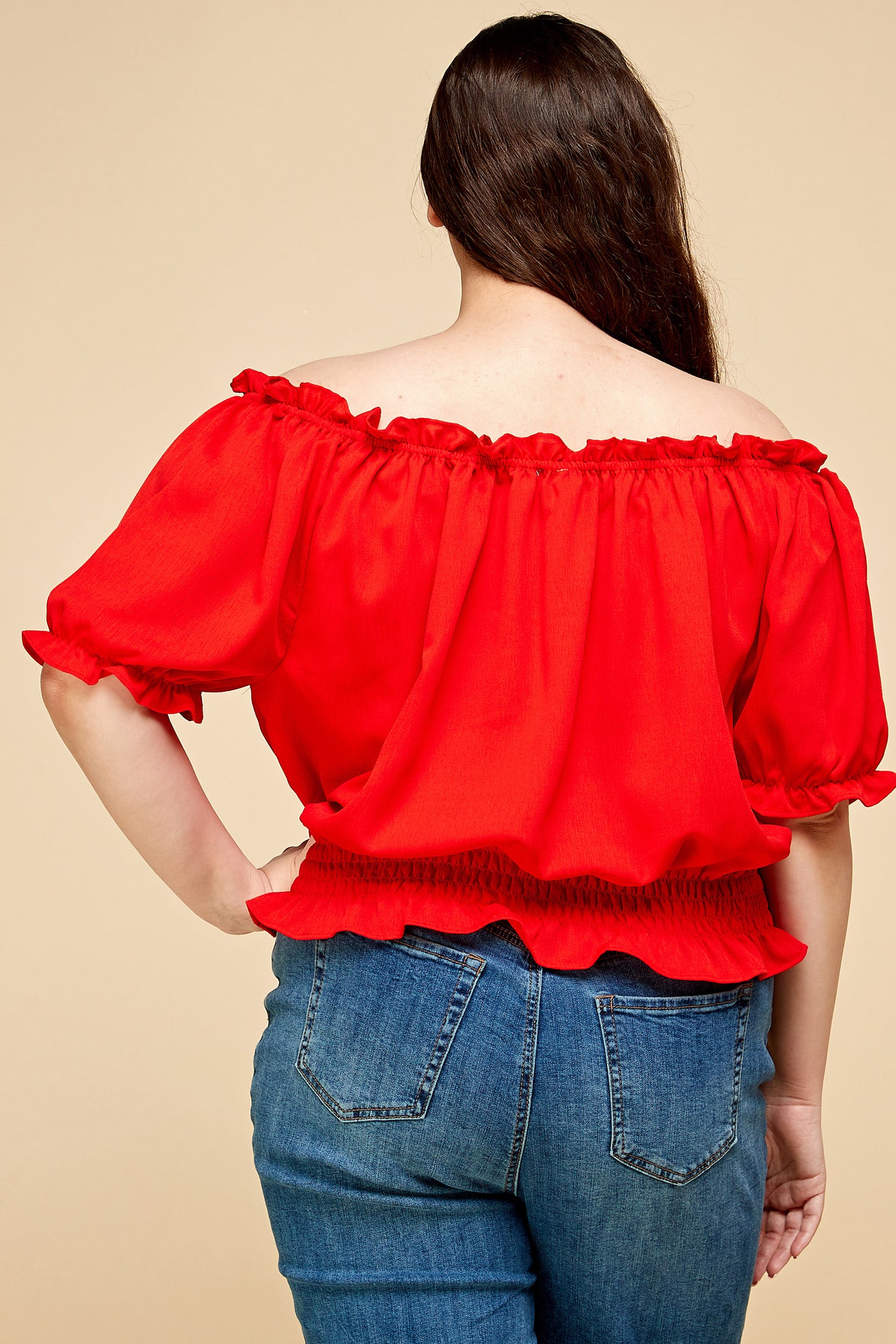 PEASANT SMOCKED TOP