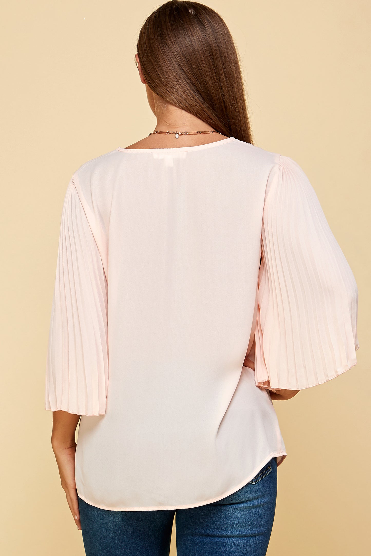 PINK LONG SLEEVE TUNIC TOP