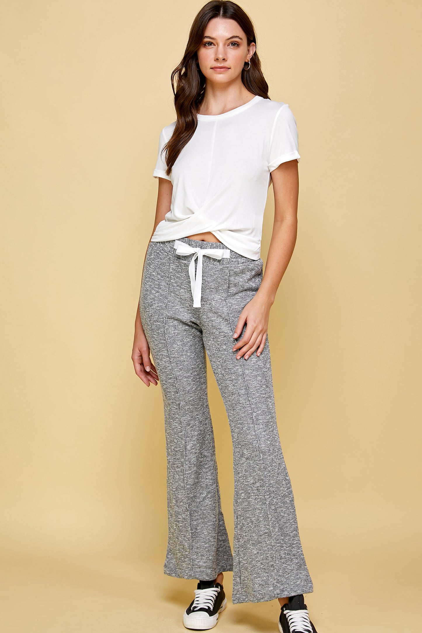 COZY SOFT KNIT TIE SWEATPANTS