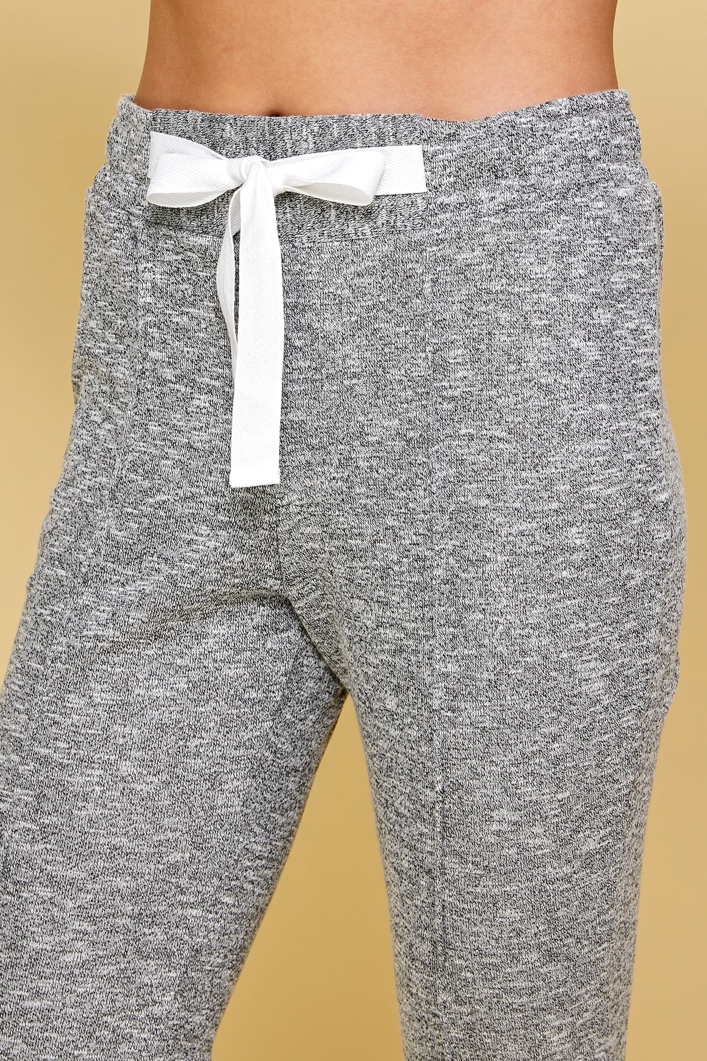 COZY SOFT KNIT TIE SWEATPANTS