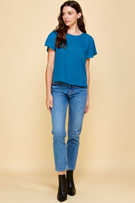 TEAL SHORT SLEEVE SHIRT