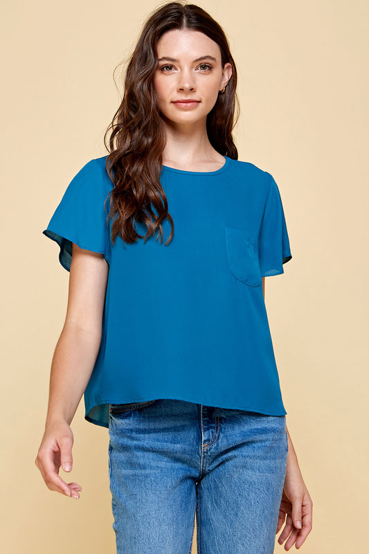 TEAL SHORT SLEEVE SHIRT