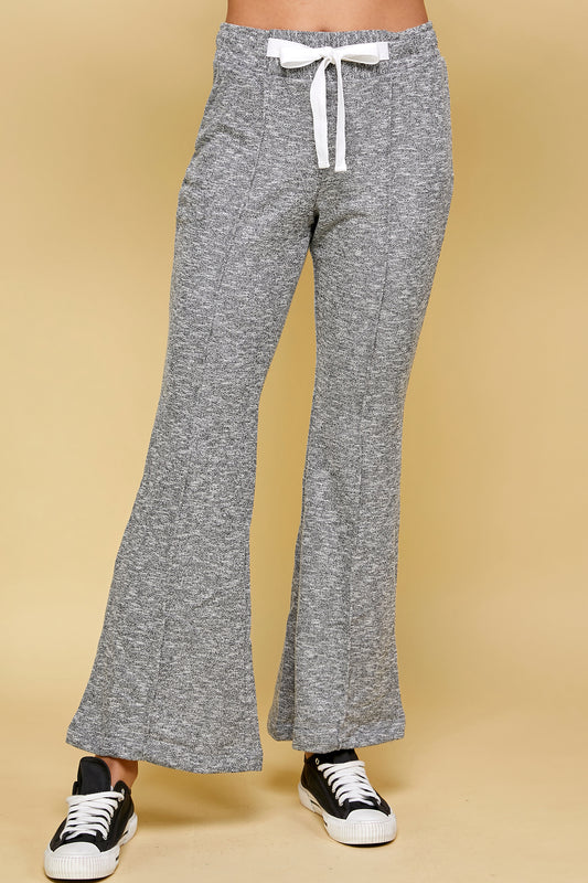 COZY SOFT KNIT TIE SWEATPANTS